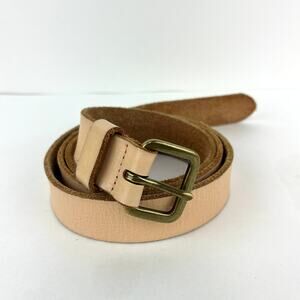 Live Love Loft Flesh Color Leather Belt Size L
